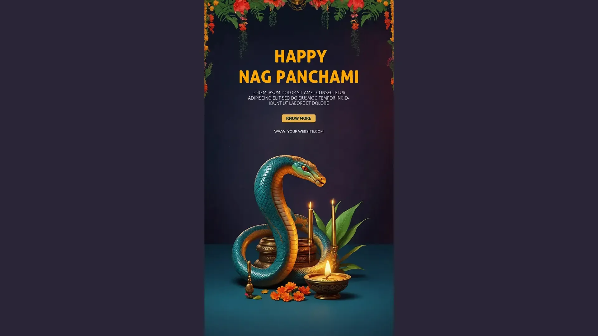 Nag Panchami Night Vibes Instagram Story Card image